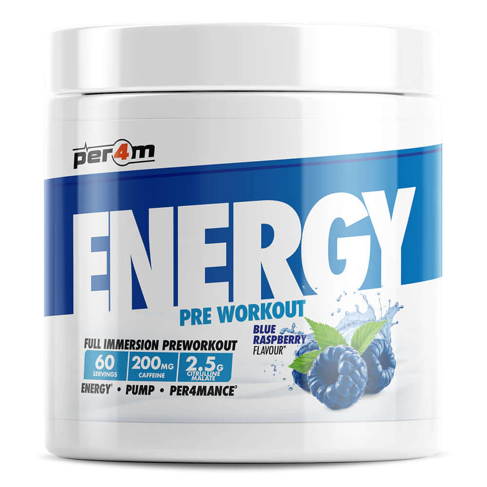 Per4m Energy Size: 390g Flavour: Blue Raspberry