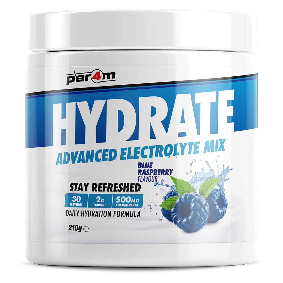 Per4m Hydrate Size: 210g Flavour: Blue Raspberry