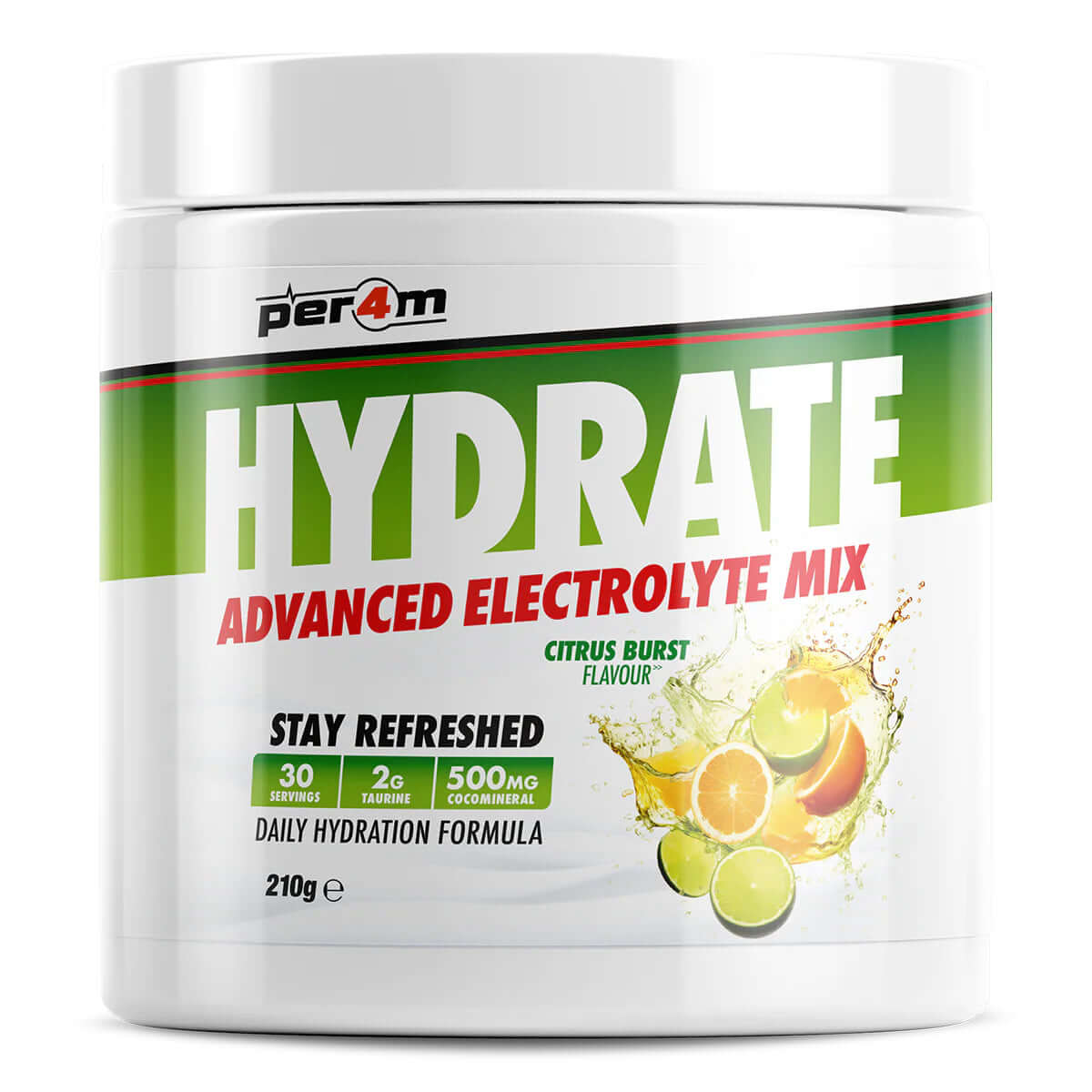 Per4m Hydrate Size: 210g Flavour: Citrus Burst