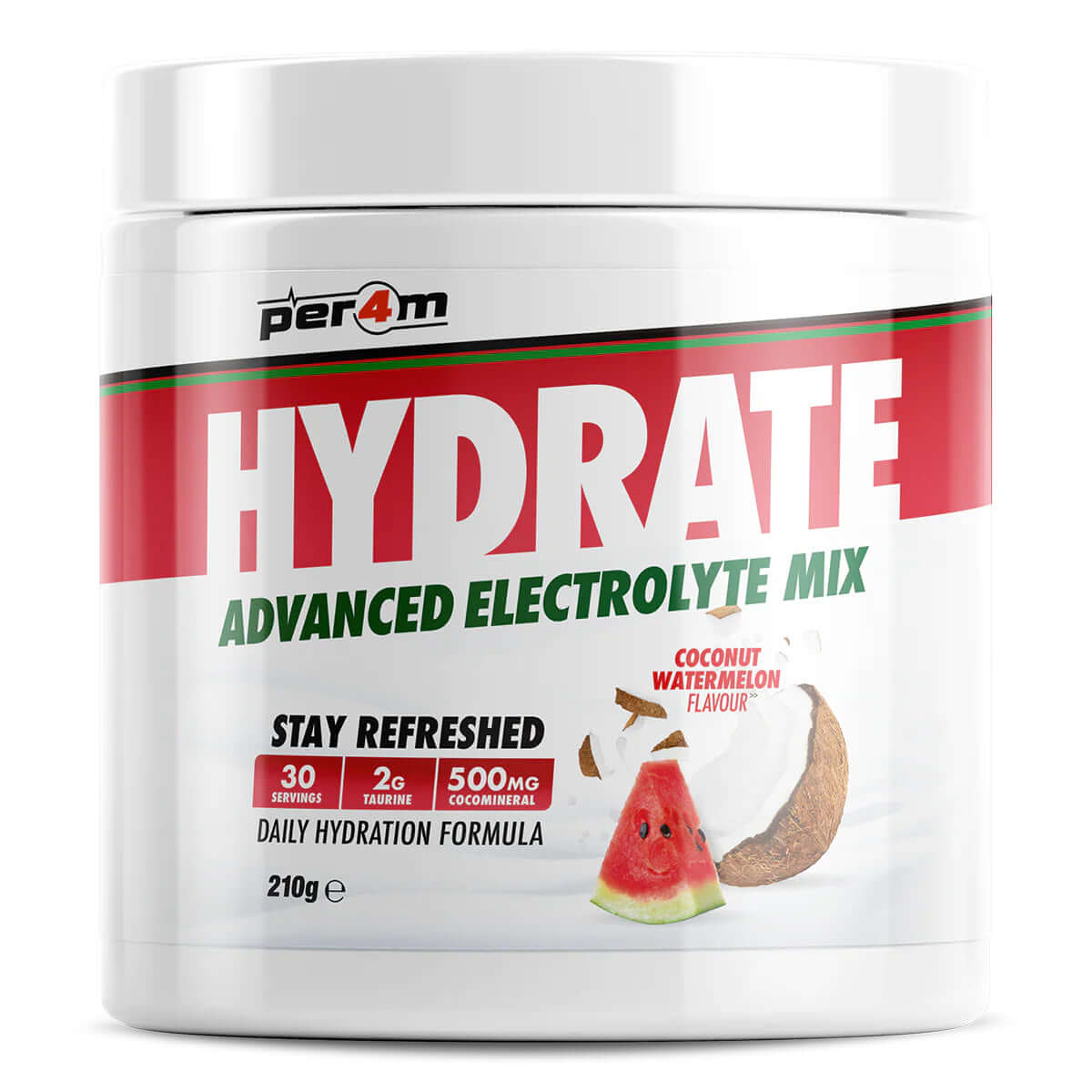 Per4m Hydrate Size: 210g Flavour: Coconut Watermelon
