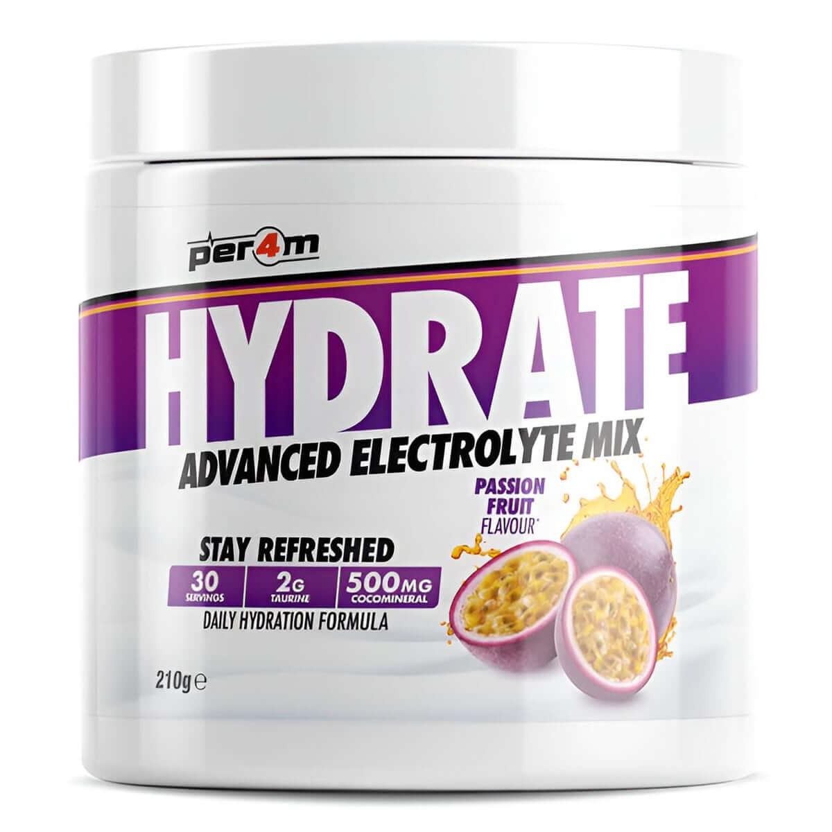 Per4m Hydrate Size: 210g Flavour: Passionfruit
