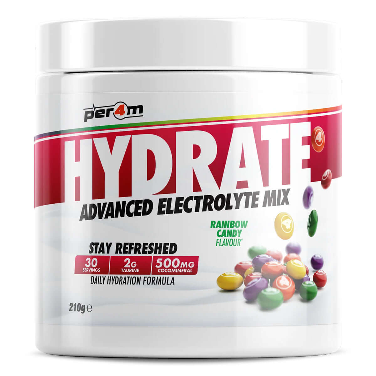 Per4m Hydrate Size: 210g Flavour: Rainbow Candy