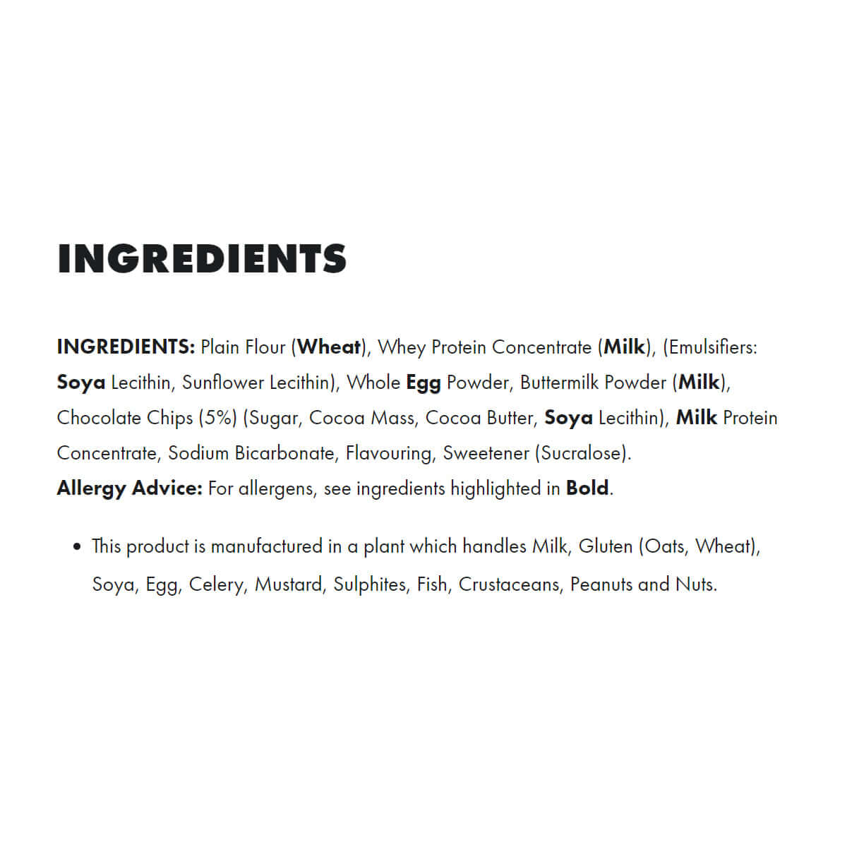 Per4m Protein Pancake Mix Ingredients