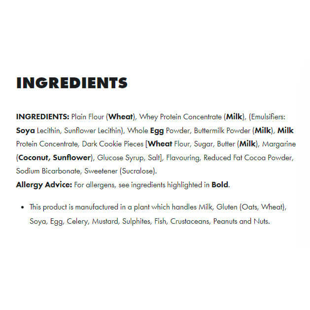 Per4m Protein Pancakes Ingredients