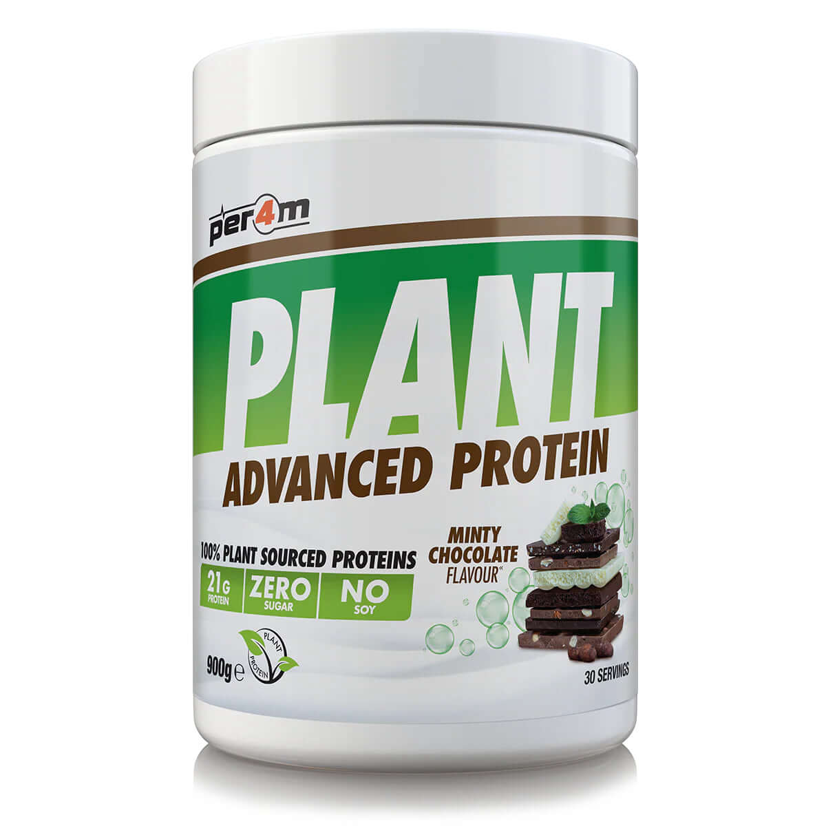 Per4m Plant Protein Size: 900g Flavour: Chocolate Mint