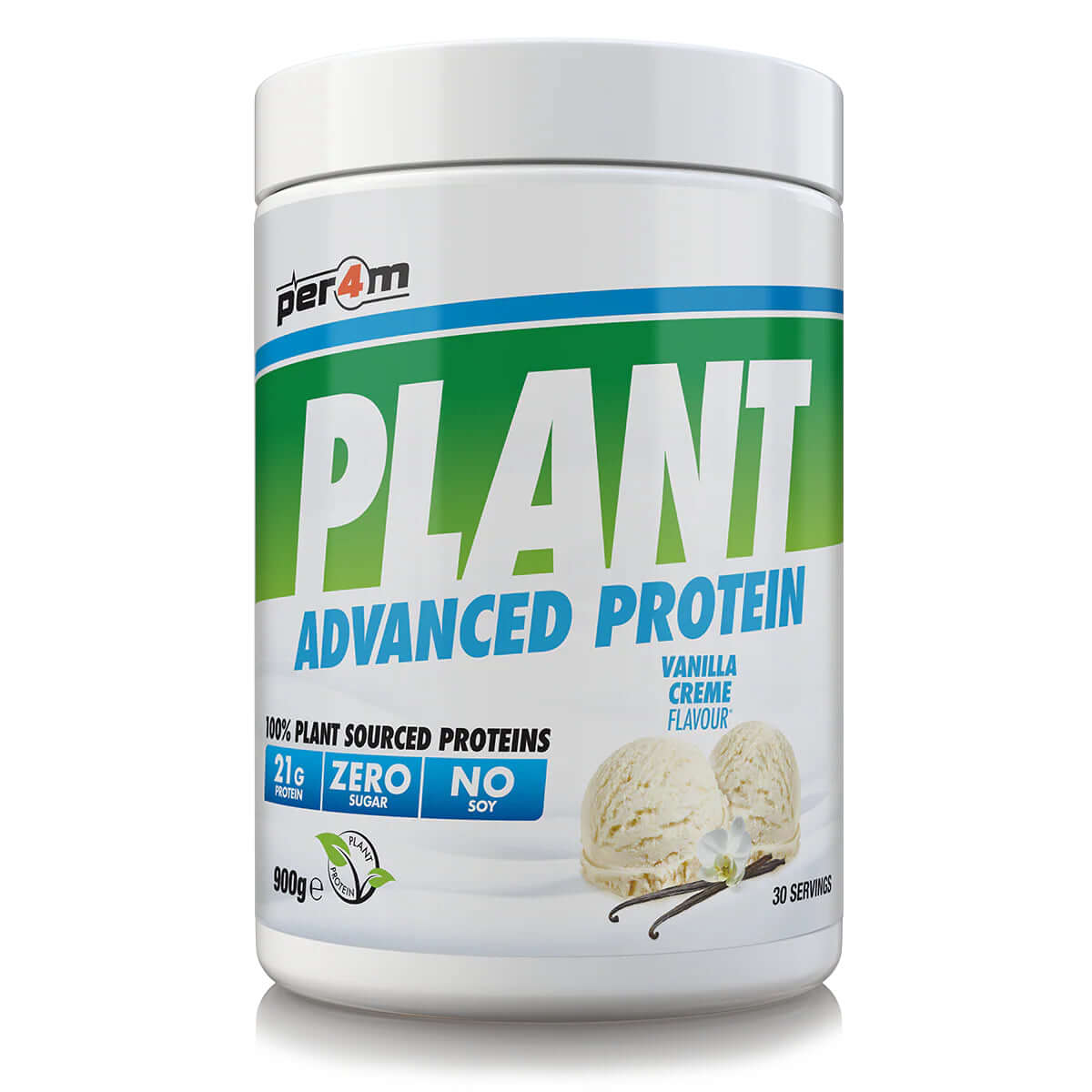Per4m Plant Protein Size: 900g Flavour: Vanilla Creme