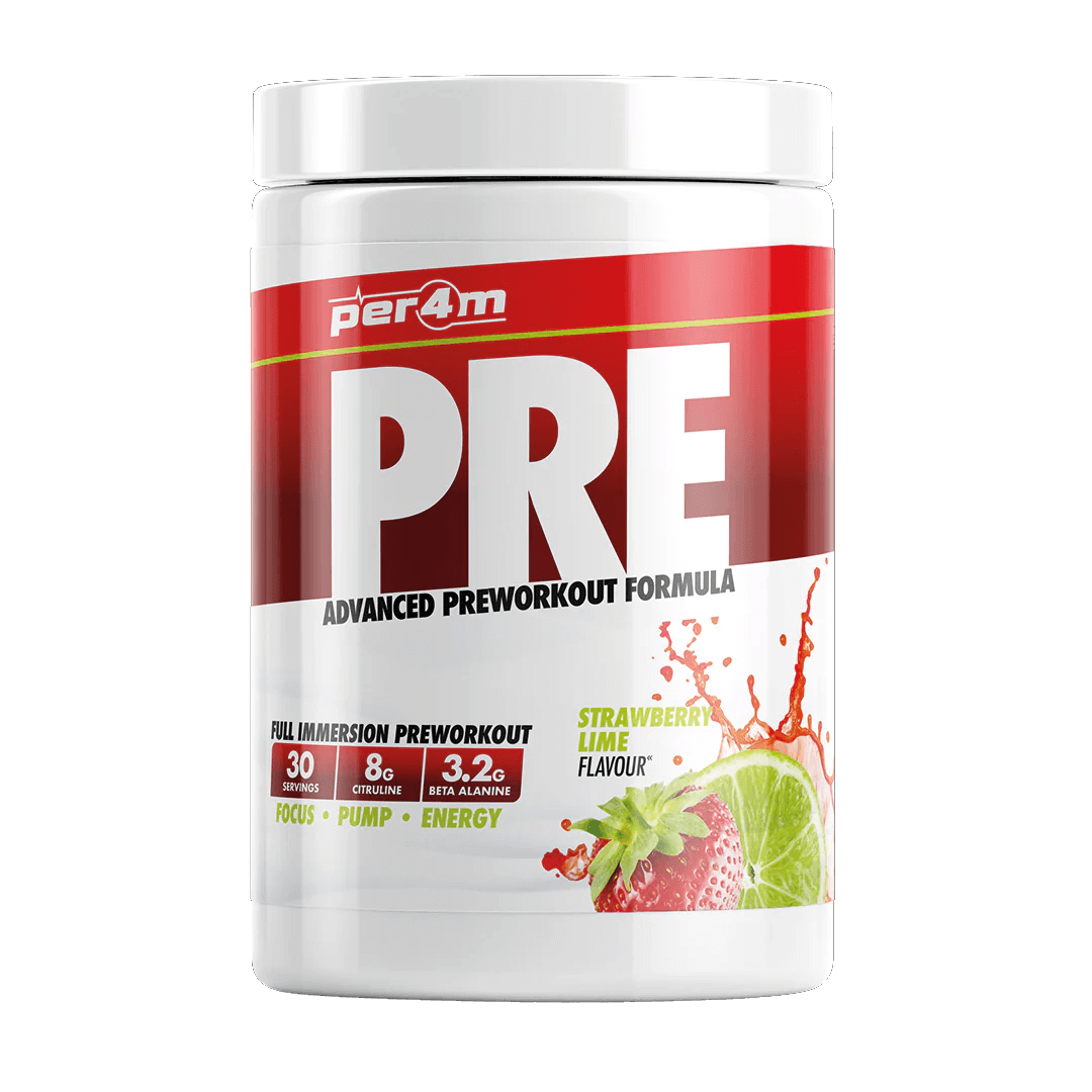 Per4m Pre Workout Size: 570g Flavour: Strawberry Lime
