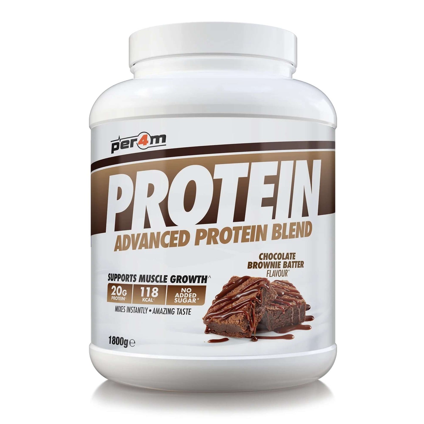 Per4m Advanced Protein Blend Size: 1.8kg Flavour: Chocolate Brownie Batter