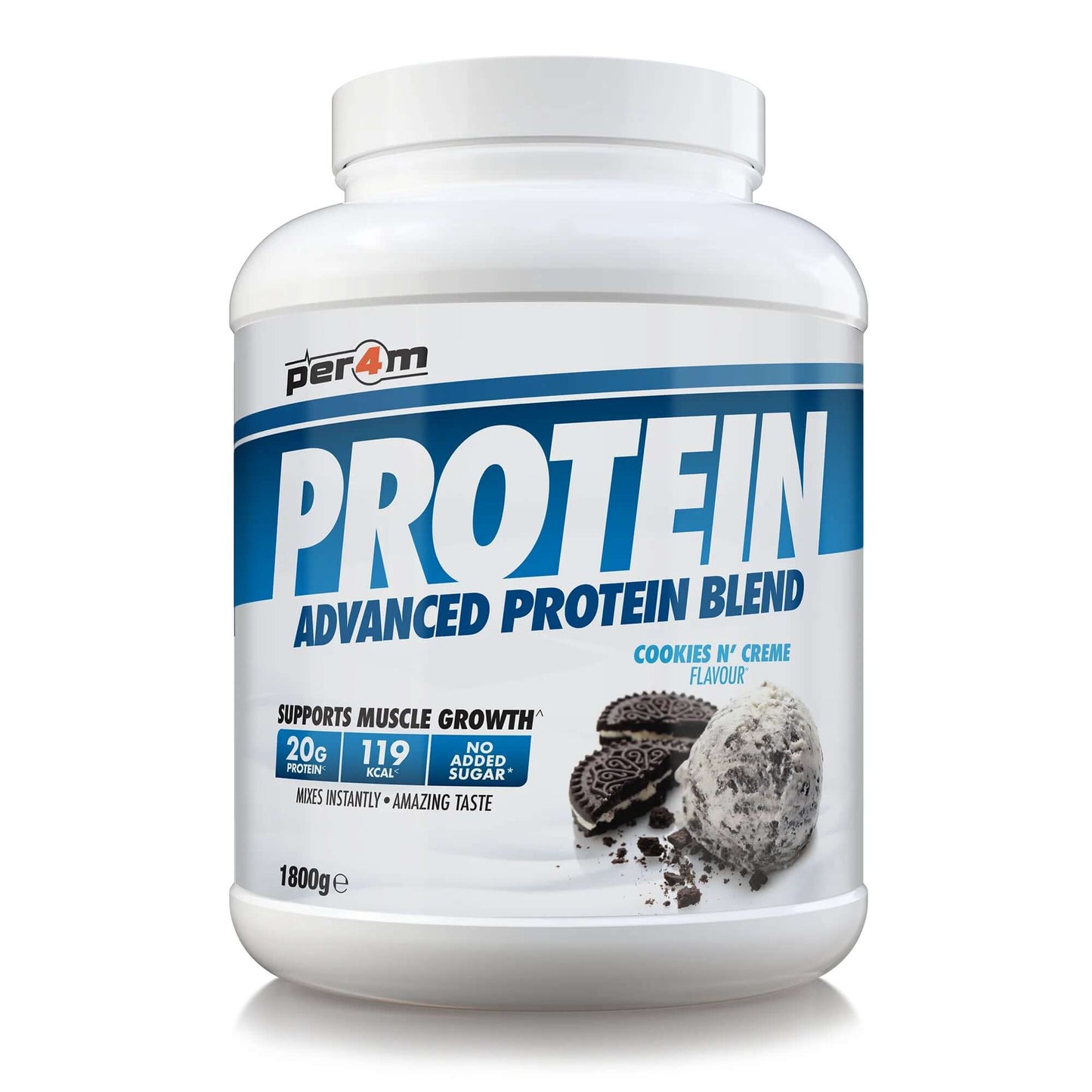 Per4m Advanced Protein Blend Size: 1.8kg Flavour: Cookies & Cream