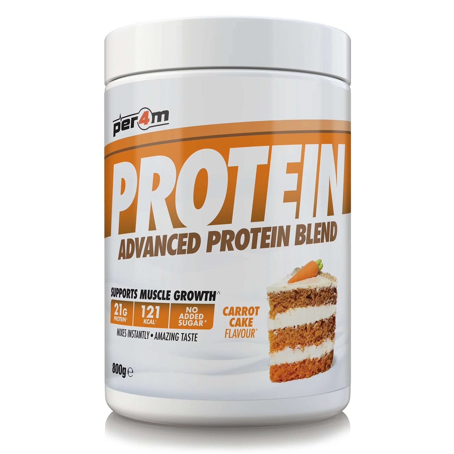 Per4m Advanced Protein Blend Size: 800g Flavour: Carrot Cake
