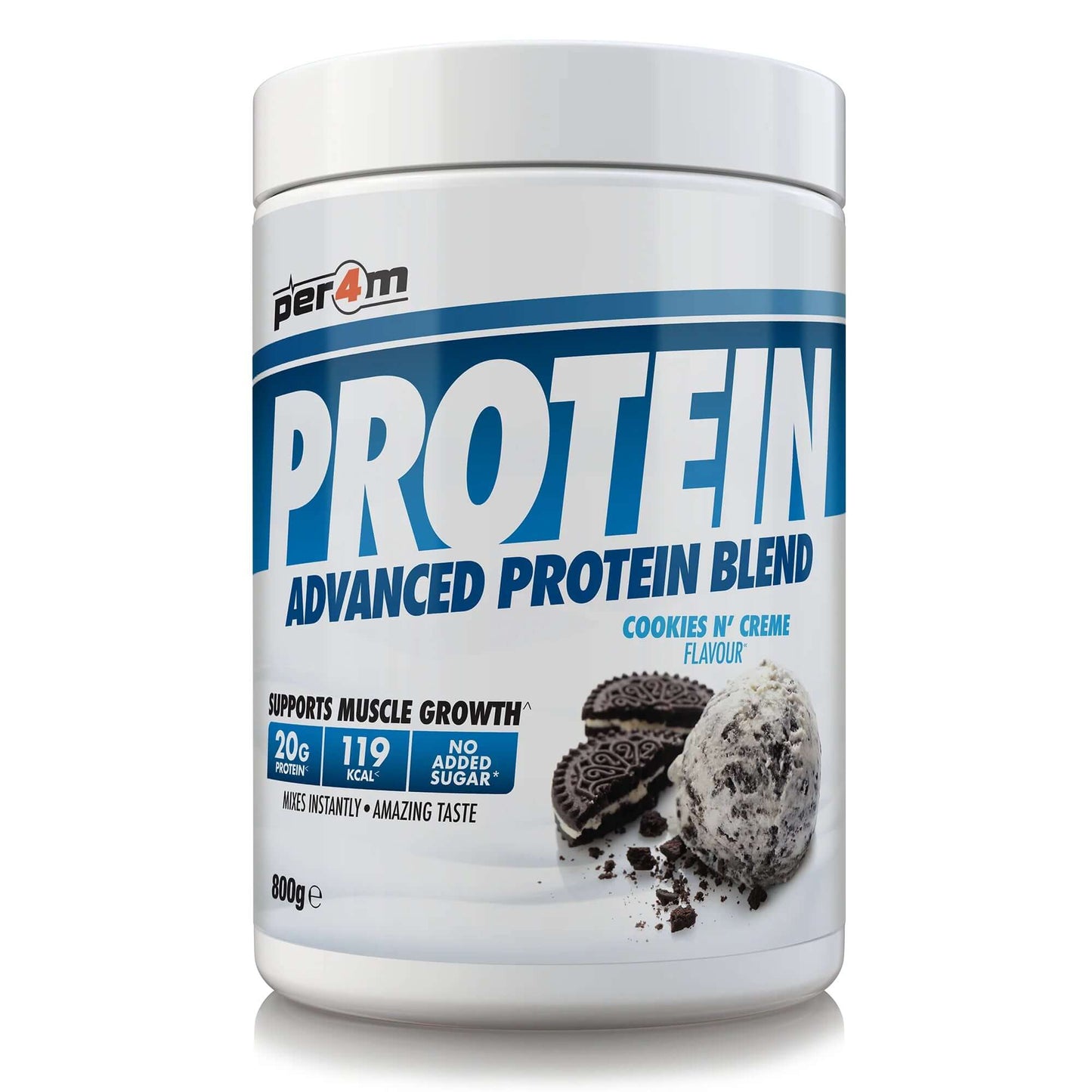 Per4m Advanced Protein Blend Size: 800g Flavour: Cookies & Cream