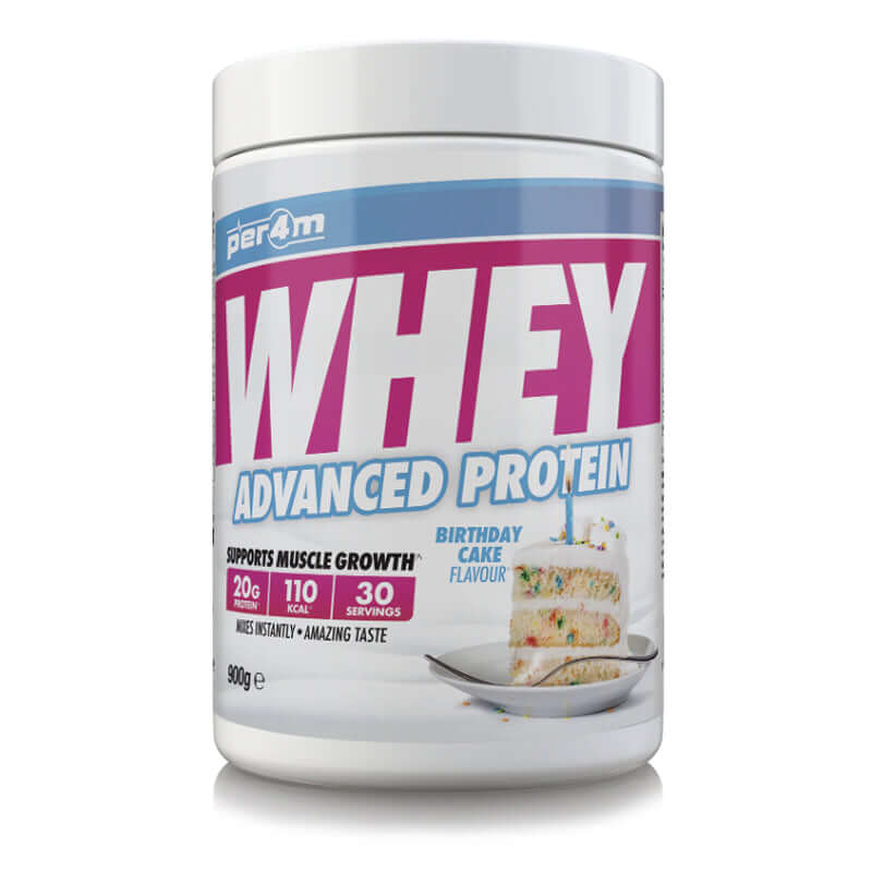 Per4m Whey Protein Size: 900g Flavour: Birthday Cake