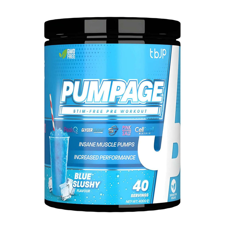 Trained By JP Pumpage Size: 40 Svgs Flavour: Blue Slushy