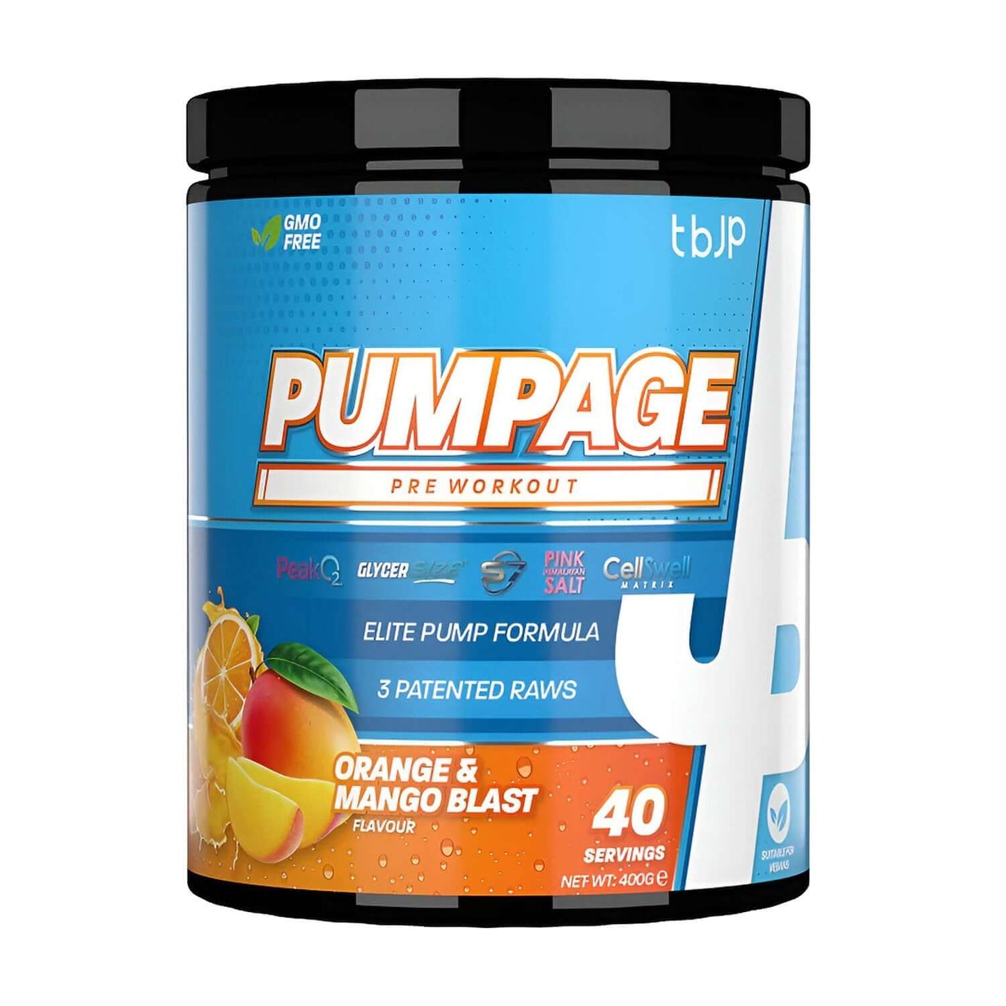 Trained By JP Pumpage Size: 40 Svgs Flavour: Orange Mango
