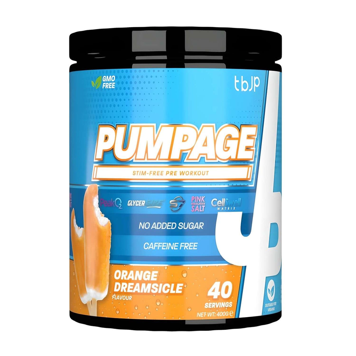 Trained By JP Pumpage Size: 40 Svgs Flavour: Orange Dreamsicle
