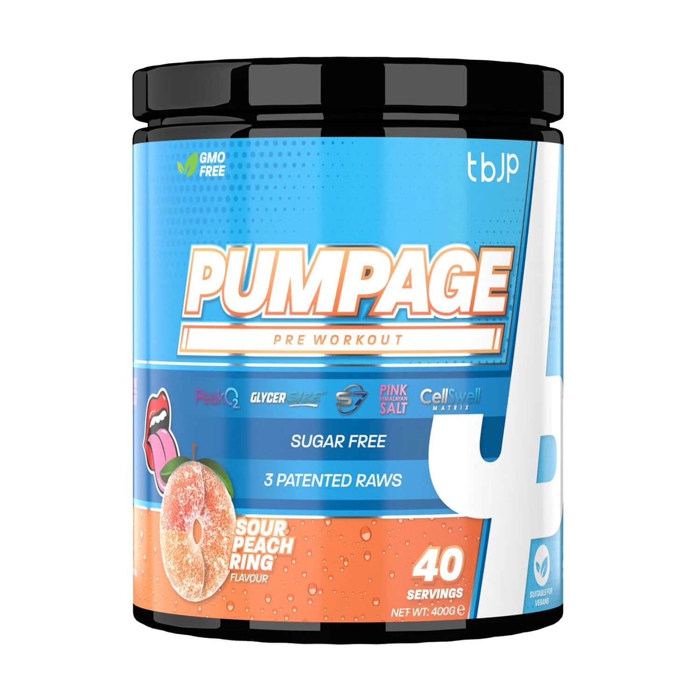 Trained By JP Pumpage Size: 40 Svgs Flavour: Sour Peach Ring