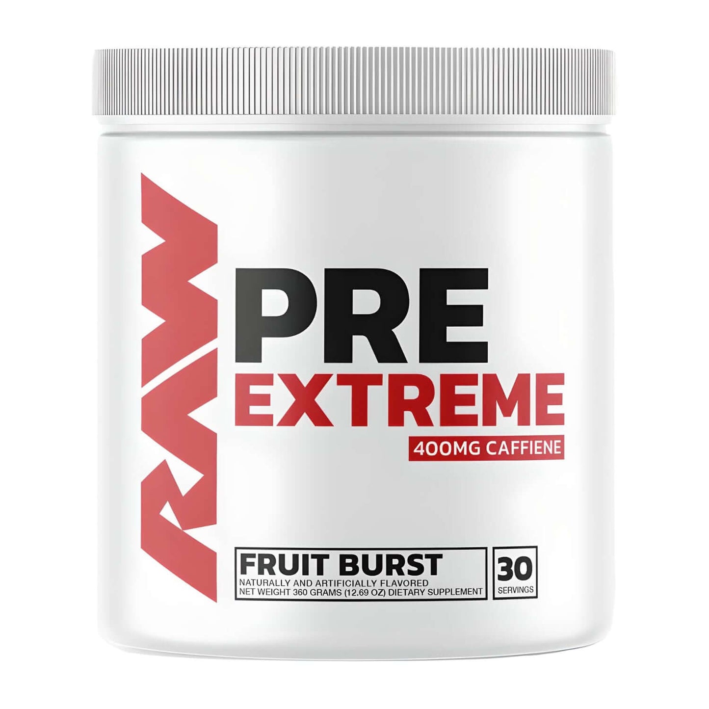 Raw Nutrition Pre Extreme Size: 360g Flavour: Fruit Burst