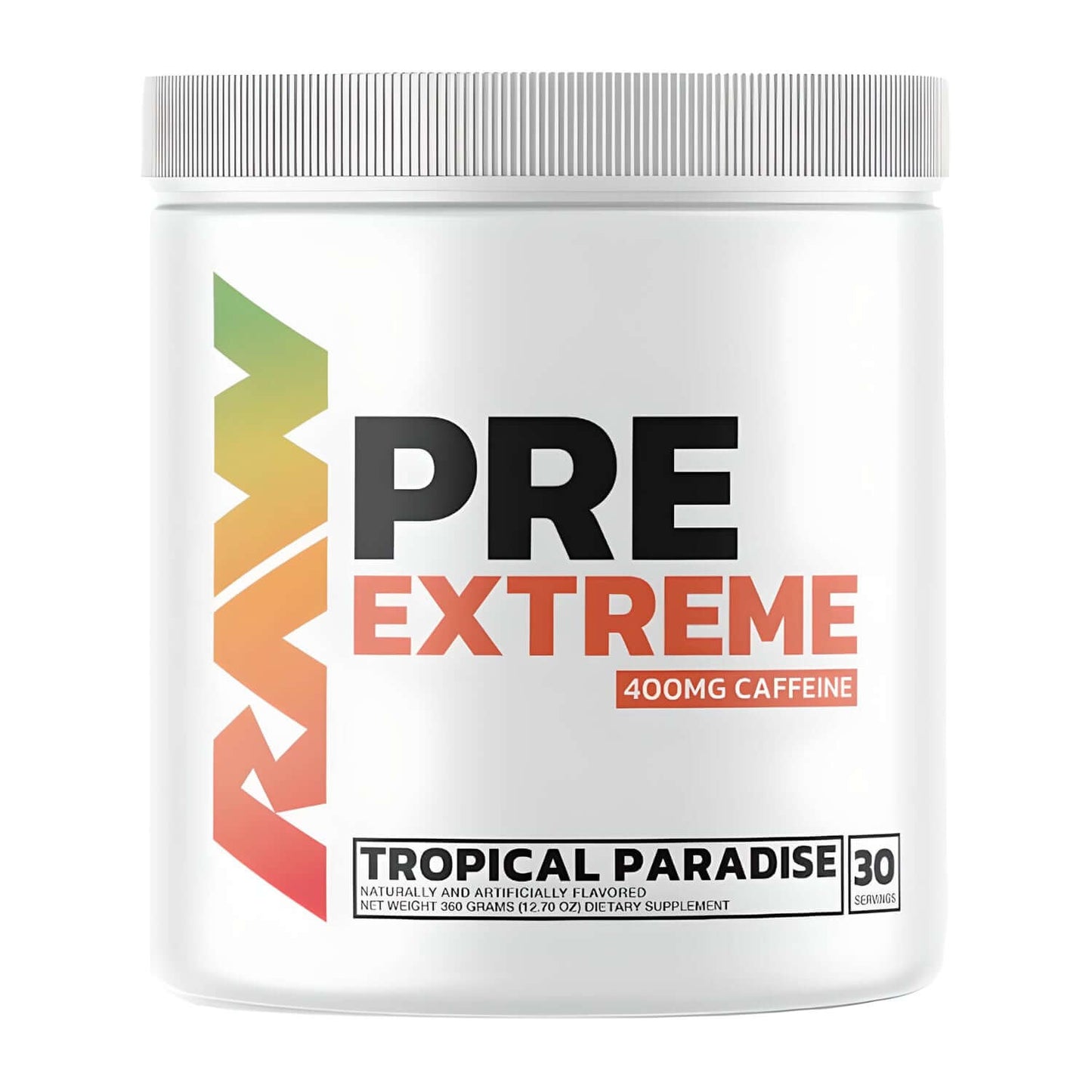 Raw Nutrition Pre Extreme Size: 360g Flavour: Tropical Paradise