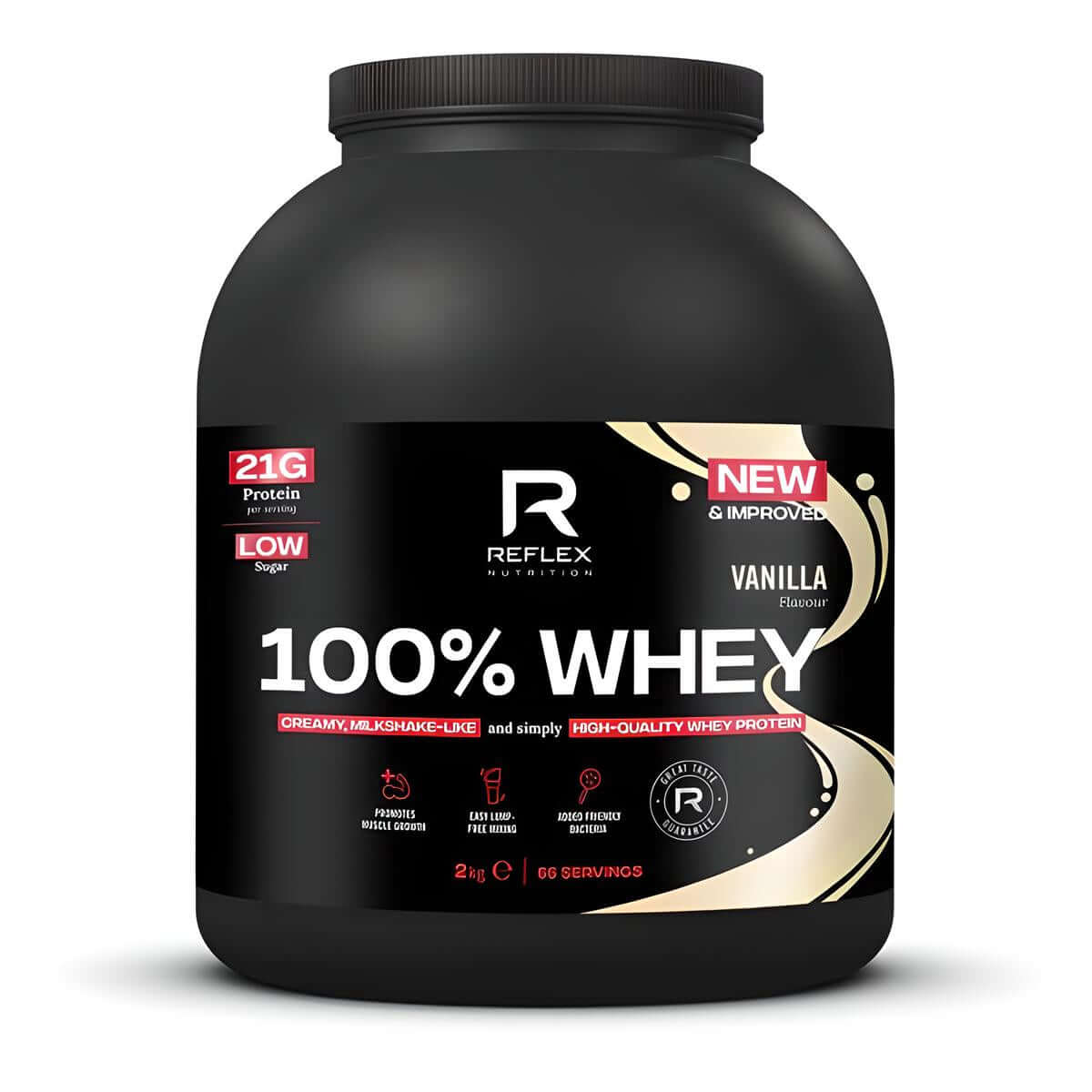 Reflex 100% Whey Size: 2kg Flavour: Vanilla
