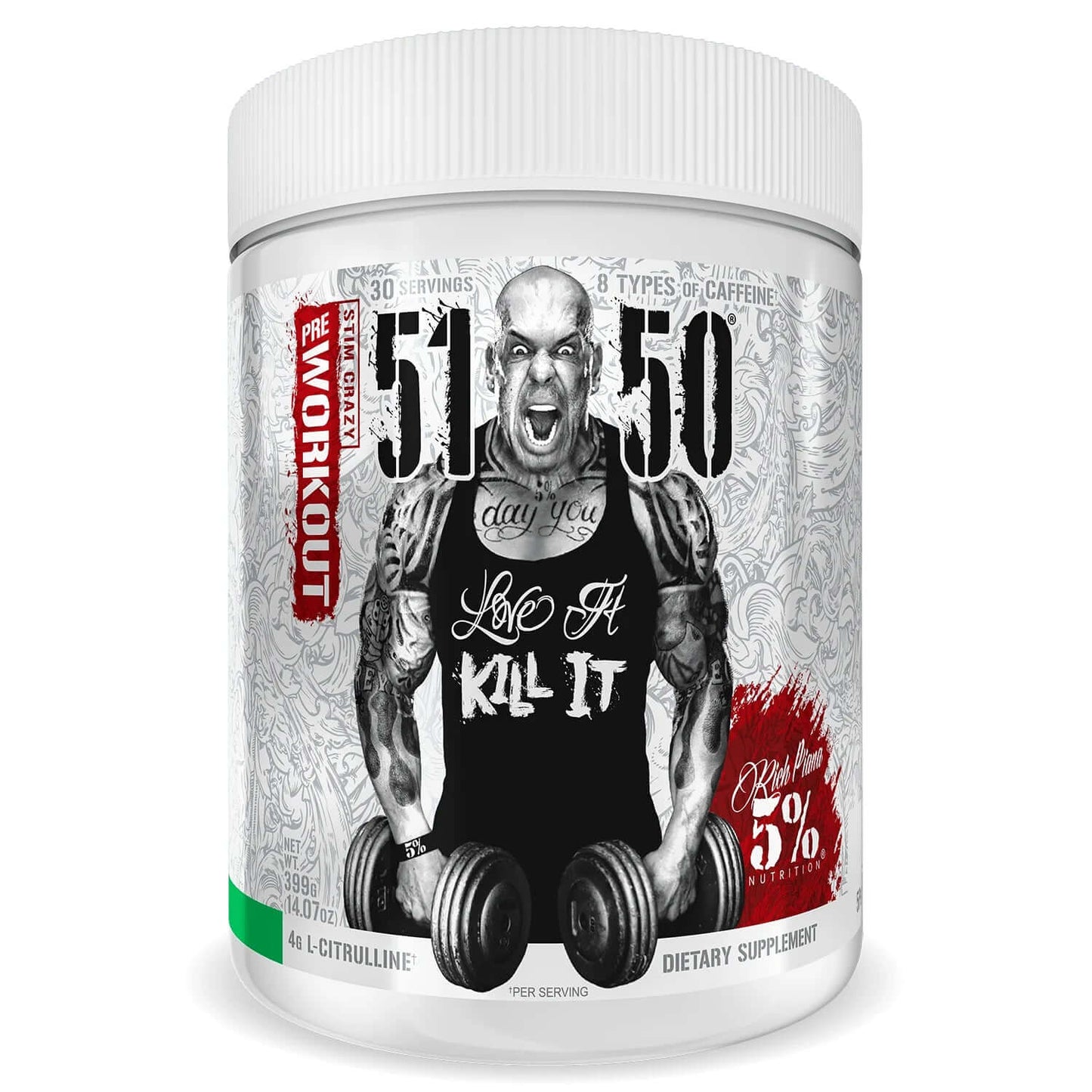 Rich Piana 5% Nutrition 5150 Size: 30 Svgs Flavour: Green Apple