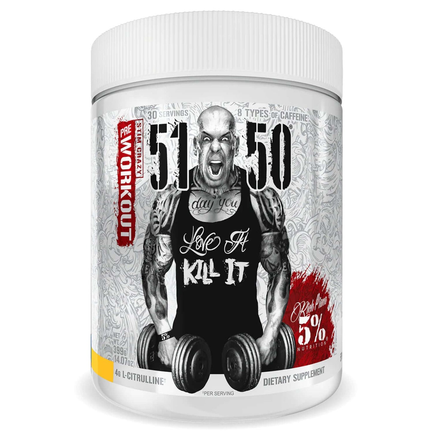 Rich Piana 5% Nutrition 5150 Size: 30 Svgs Flavour: Tropical Rage
