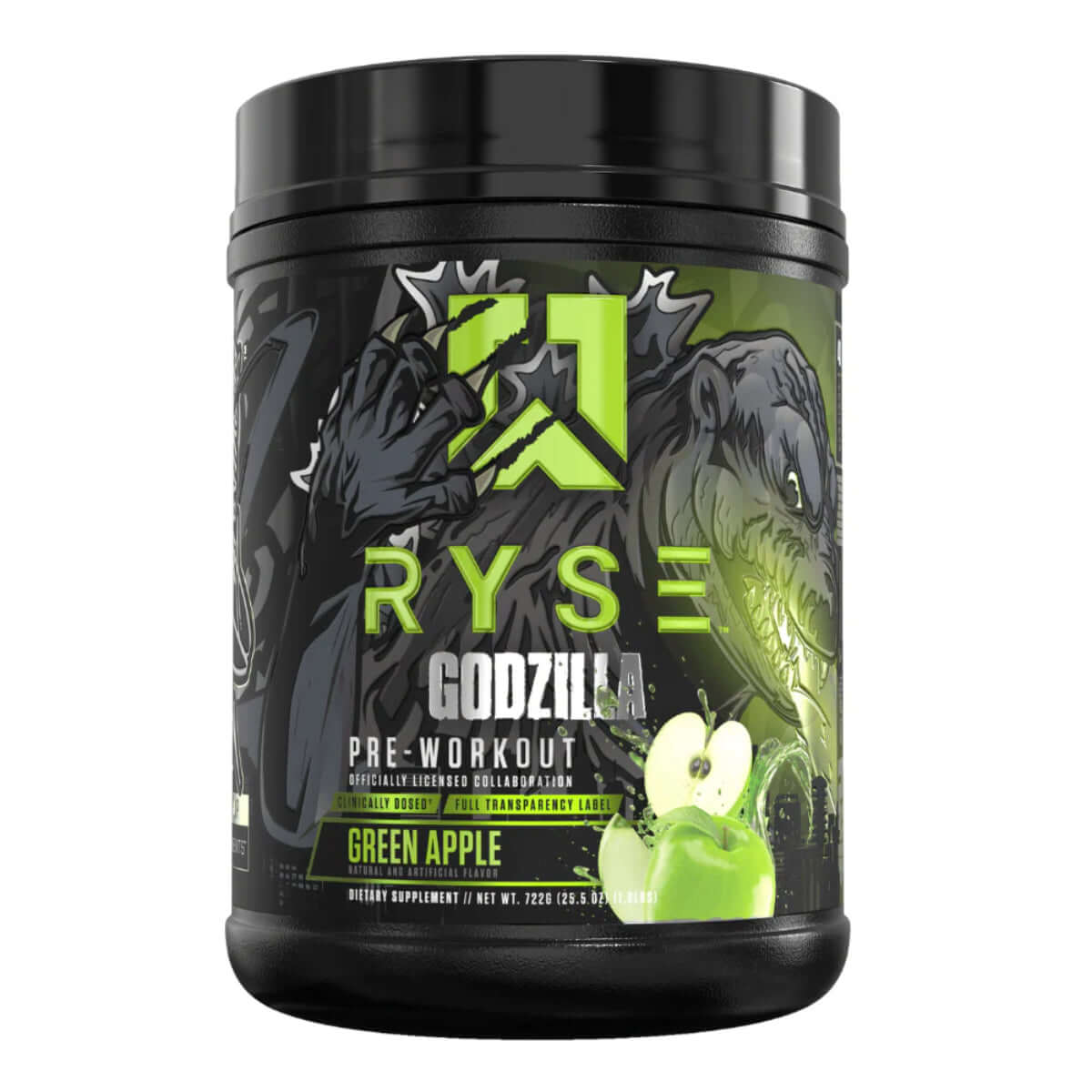 Ryse Godzilla Pre Workout Green Apple Flavour