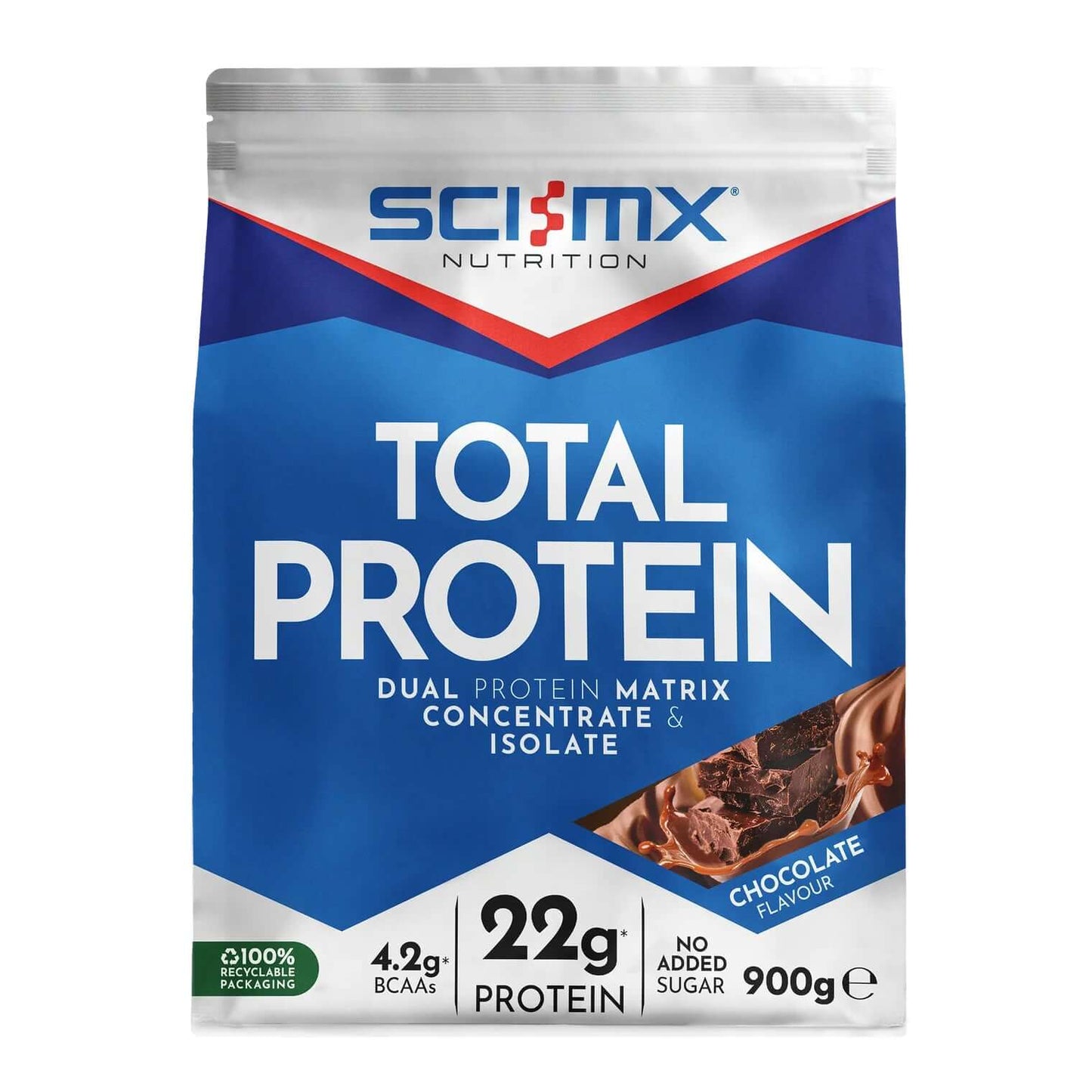Sci-MX Total Protein Size: 900g Flavour: Chocolate