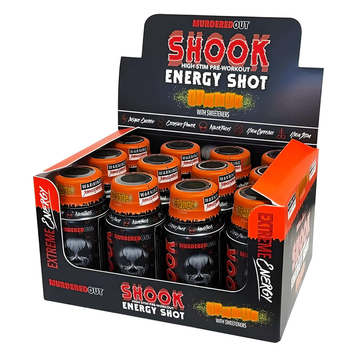 Murdered Out Shook Energy Shot Orange