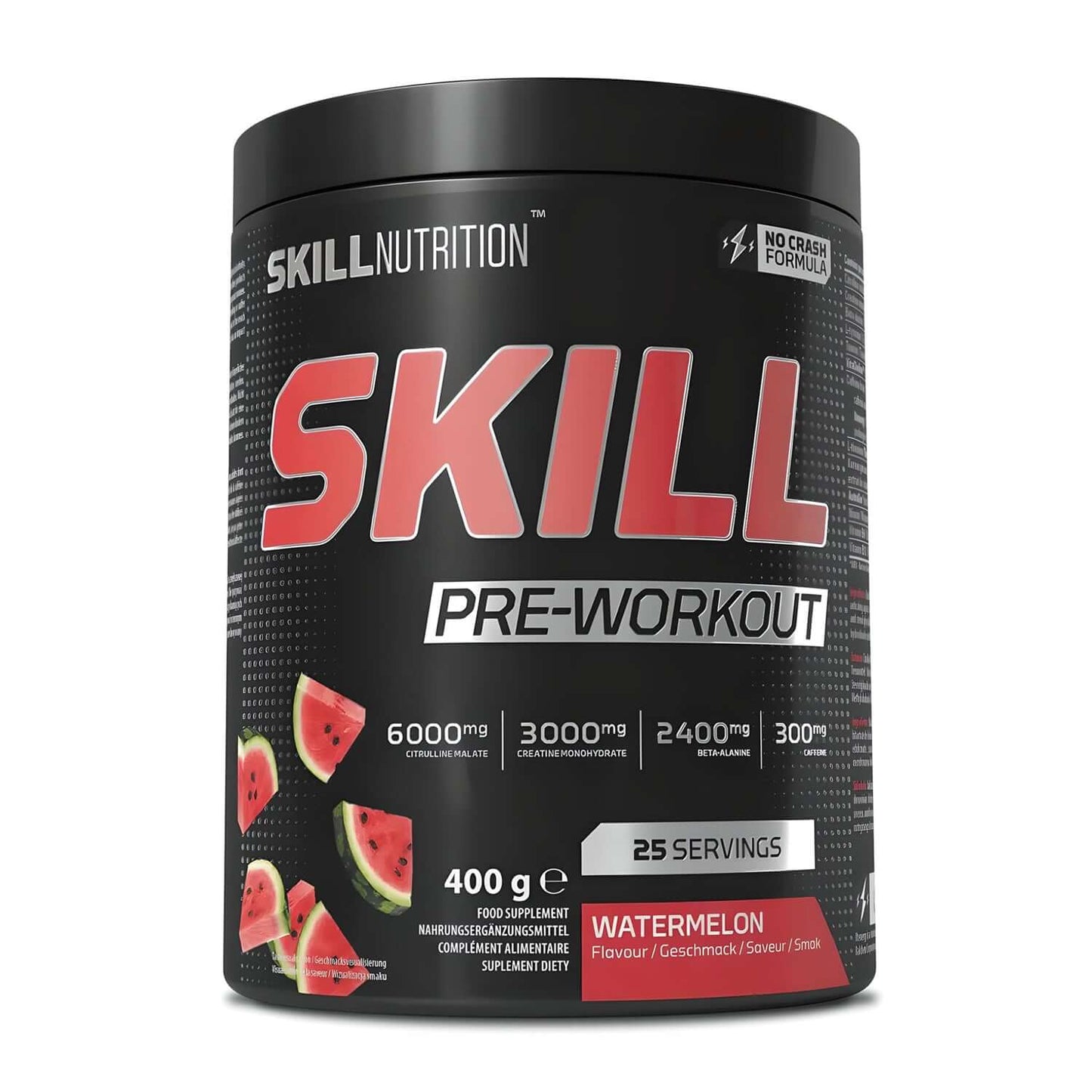 Skill Nutrition Skill Pre Workout Size: 25 Servings Flavour: Blue Raspberry