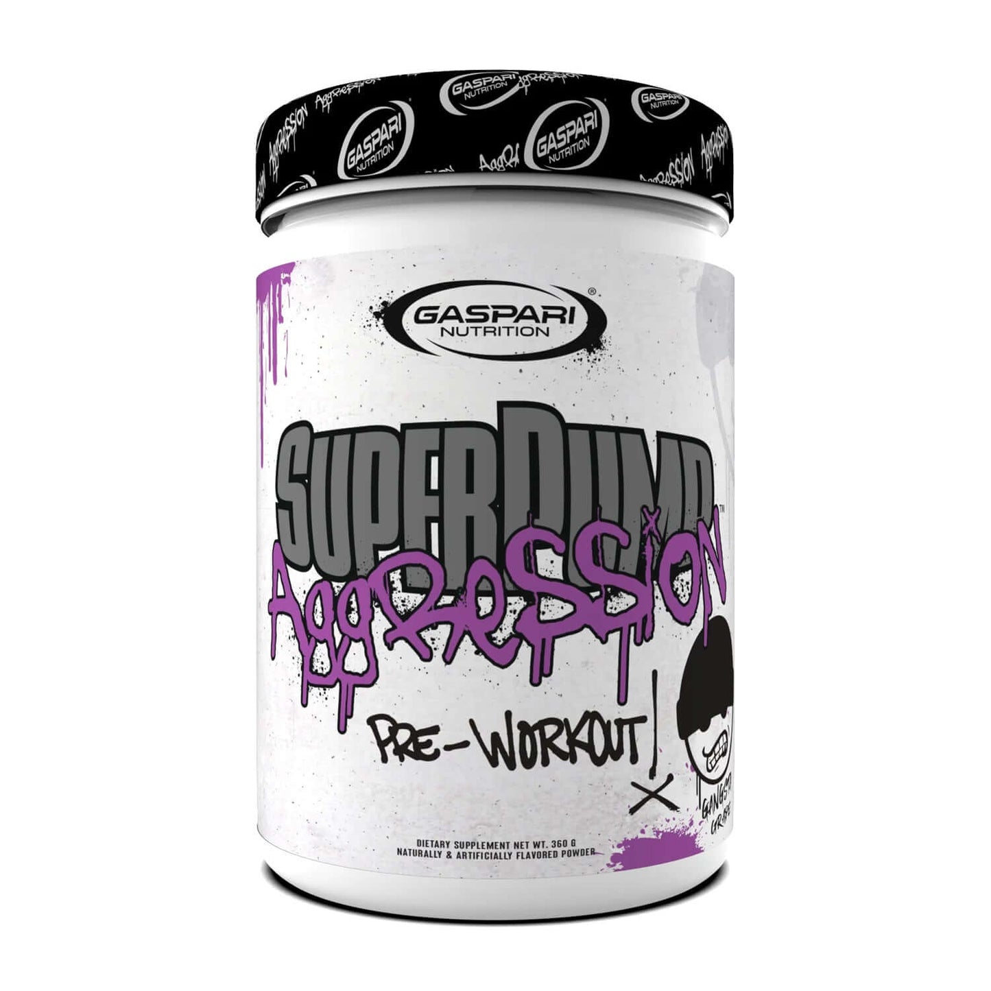 Gaspari Superpump Aggression Size: 450g Flavour: Gangsta Grape