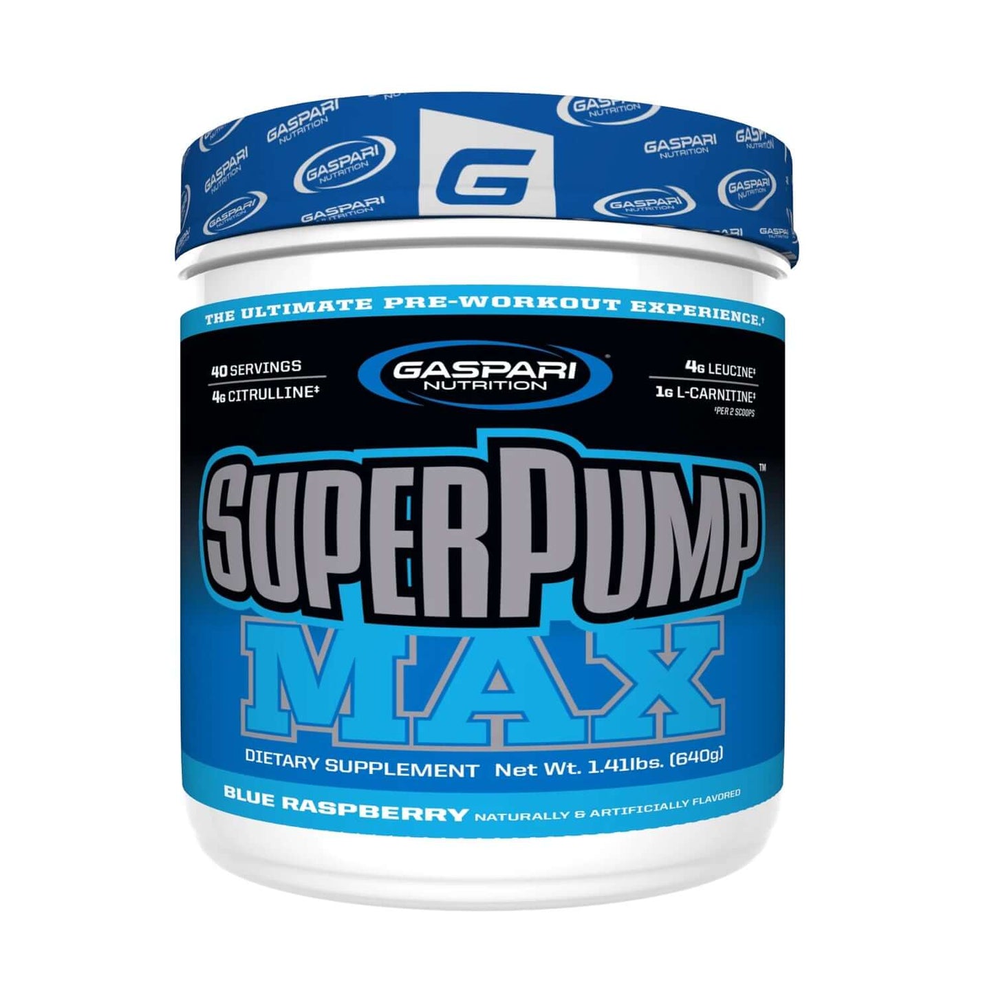 Gaspari Superpump Max Size: 640g Flavour: Blue Raspberry
