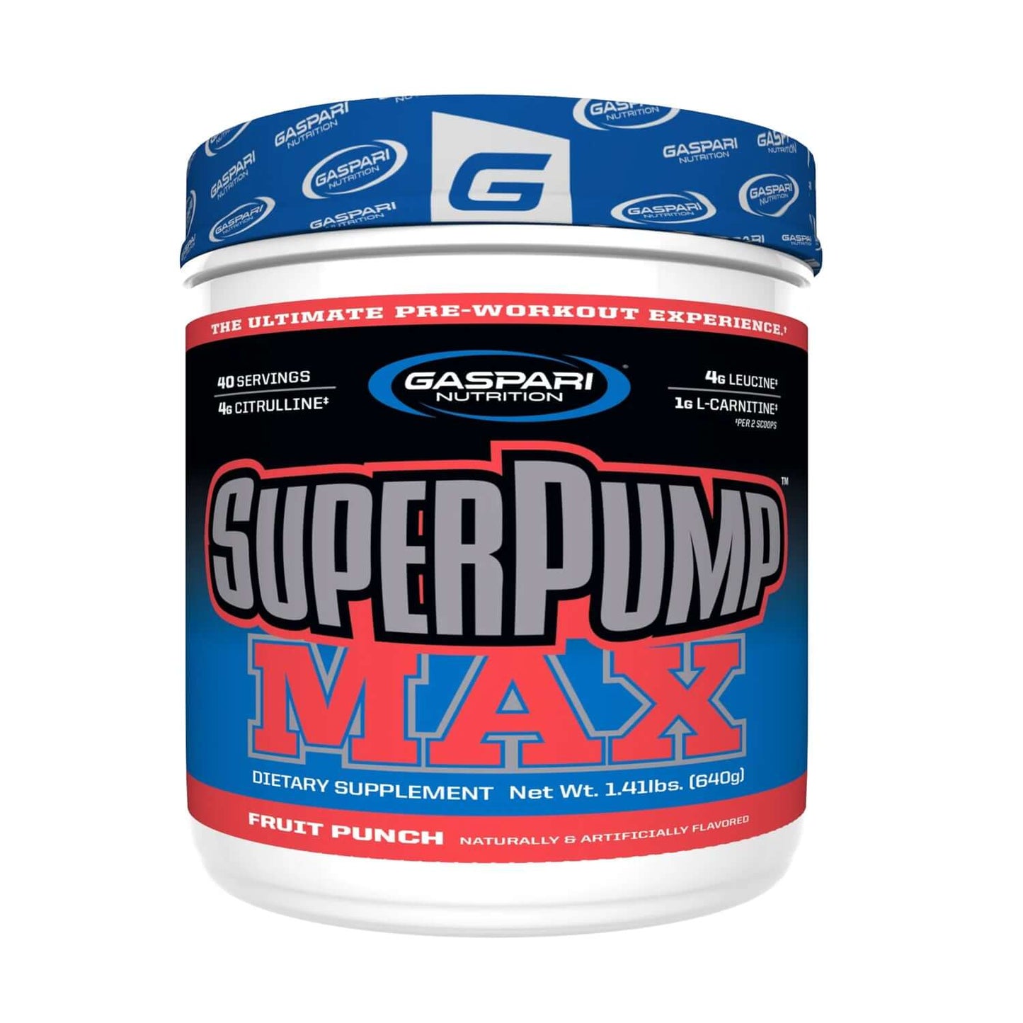 Gaspari Superpump Max Size: 640g Flavour: Fruit Punch