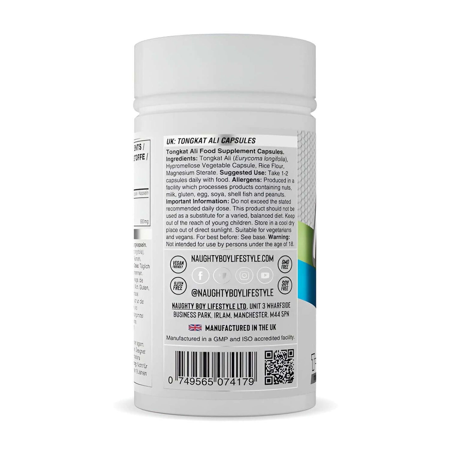 Naughty Boy T-K-1 Product Label