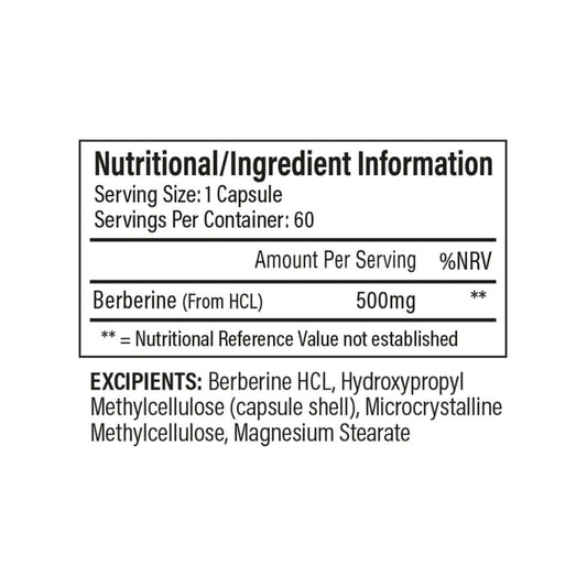 Trained By JP Berberine Nutrition Facts