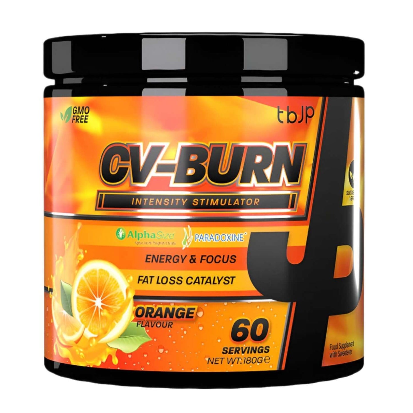 Trained By JP CV-Burn Size: 60 Svgs Flavour: Orange