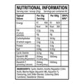 Trained By JP Performance Fuel Nutrition Facts