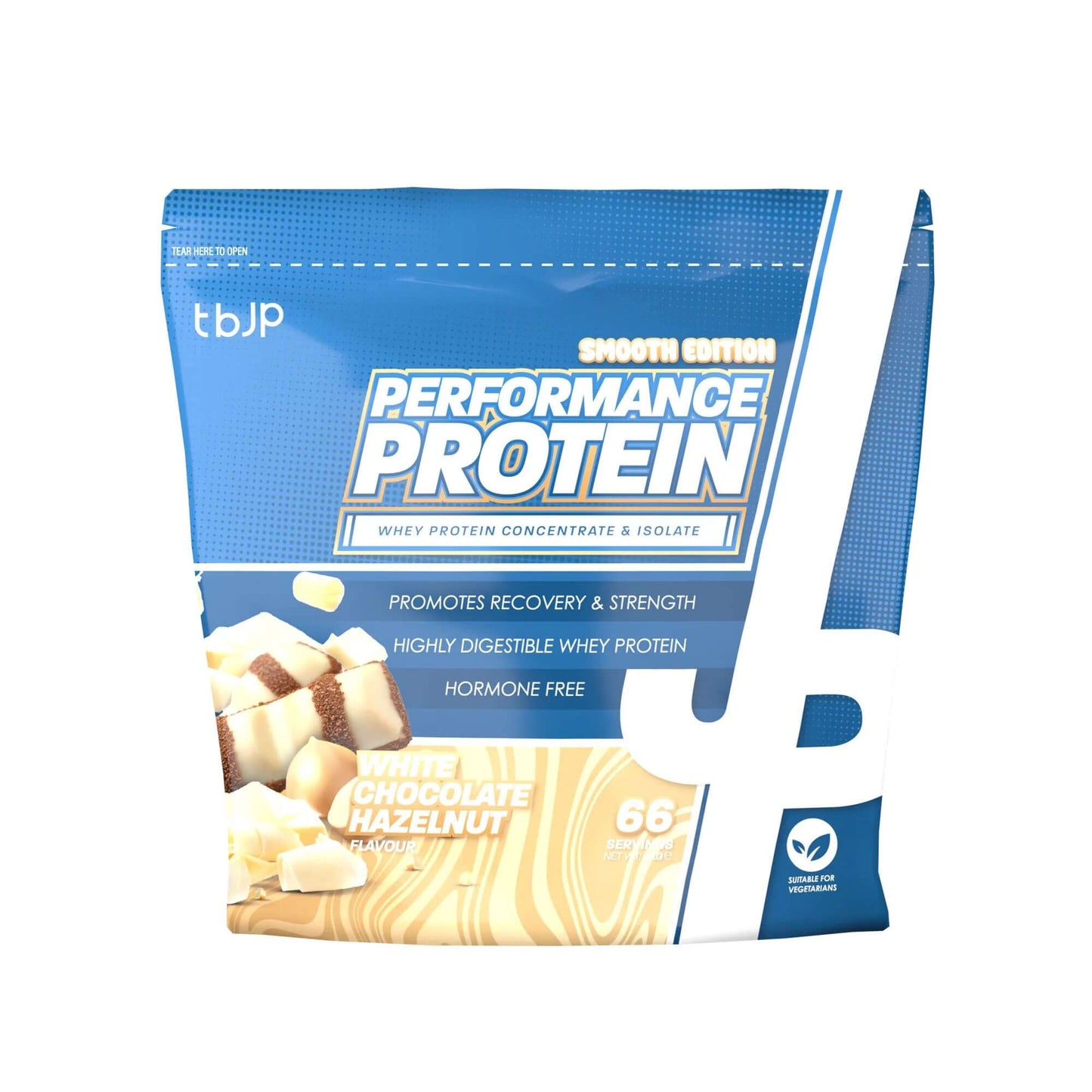 Trained By JP Performance Protein Size: 2kg Flavour: White Chocolate Hazelnut