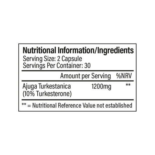 Trained By JP Turkesterone Nutrition Facts