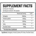 Trained By JP Vital Support Nutrition Facts