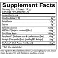 Redcon1 Total War Pre Workout Nutrition Facts