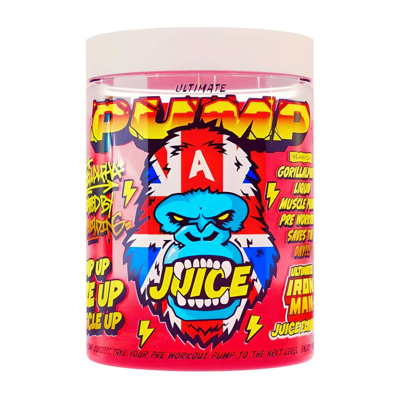 Gorillalpha Ultimate Pump Juice Size: 990ml Flavour: Ultimate Ironman (Strawberry)