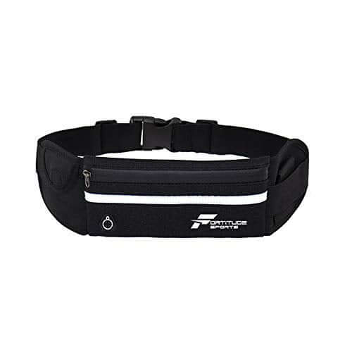 Fortitude Sports Waterproof Running Belt Color: Black