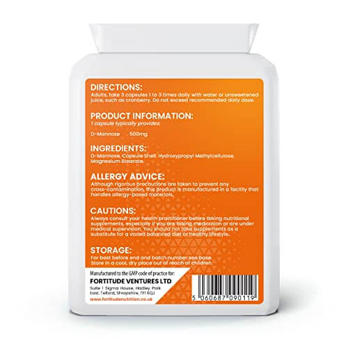 Fortitude Nutrition D-Mannose 500mg