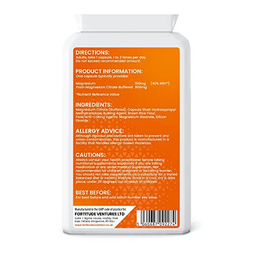 Fortitude Nutrition Magnesium Citrate