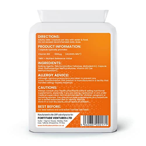 Fortitude Nutrition Vitamin B12